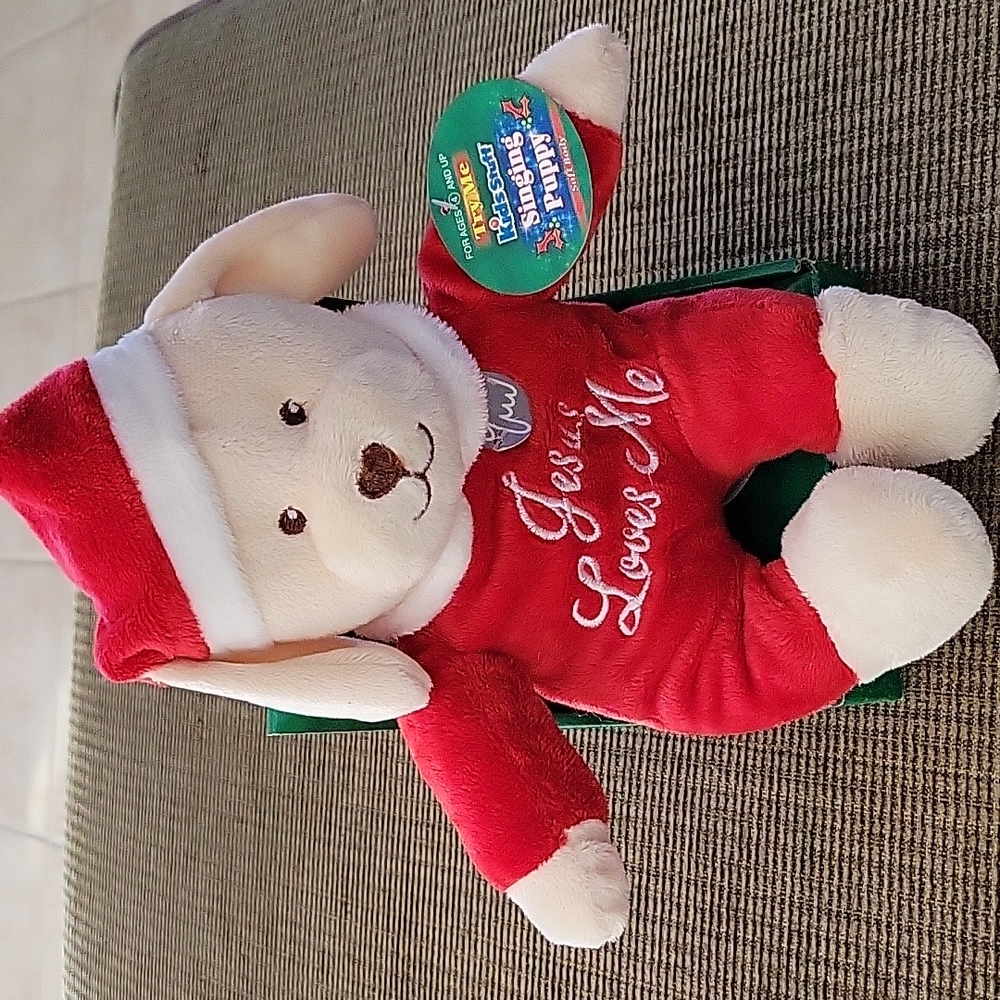 Christmas singing puppy